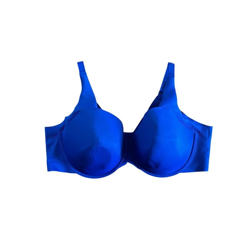 Cacique Lane Bryant Blue‎ Lightly Lined Balconette Wired Bra Plus 46DD